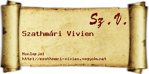 Szathmári Vivien névjegykártya